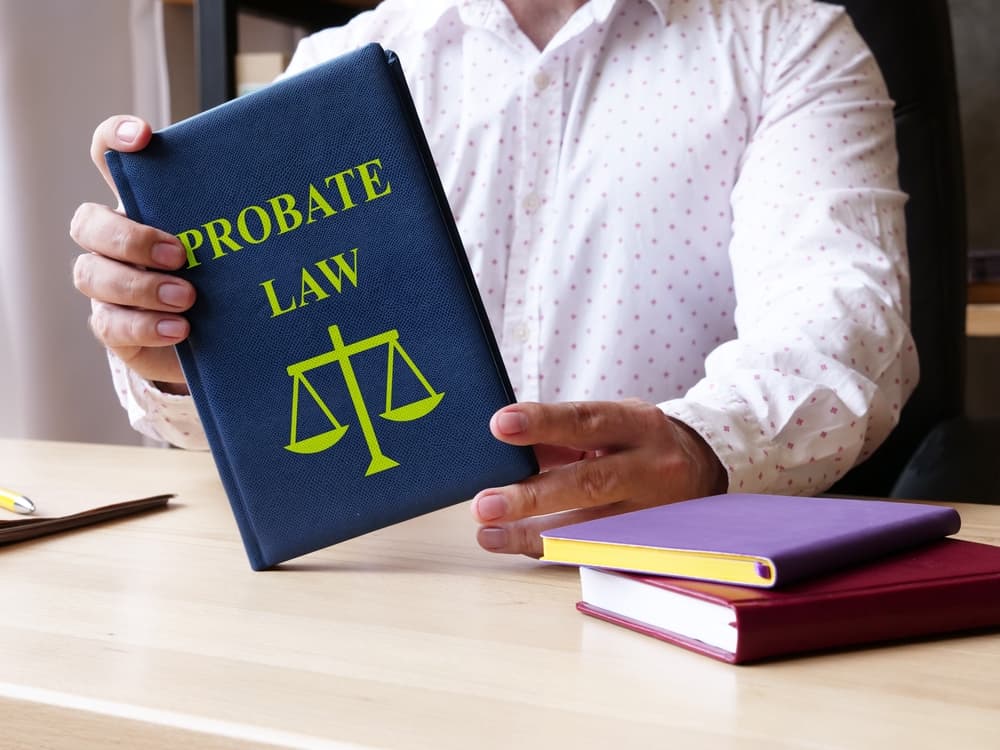  Probate Law is shown on a photo using the text