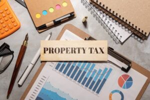 Business and property tax concept