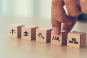 Anti Money Laundering (AML) regulations and compliance concept.