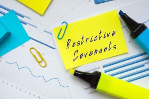 photo about Restrictive Covenants with written phrase